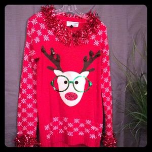 Hand Detailed Ugly Sweater/Reindeer ~Cute~